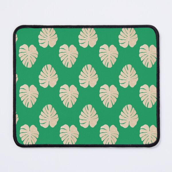 Item preview, Beige tropical leaves on green background designed and sold by Topmel.