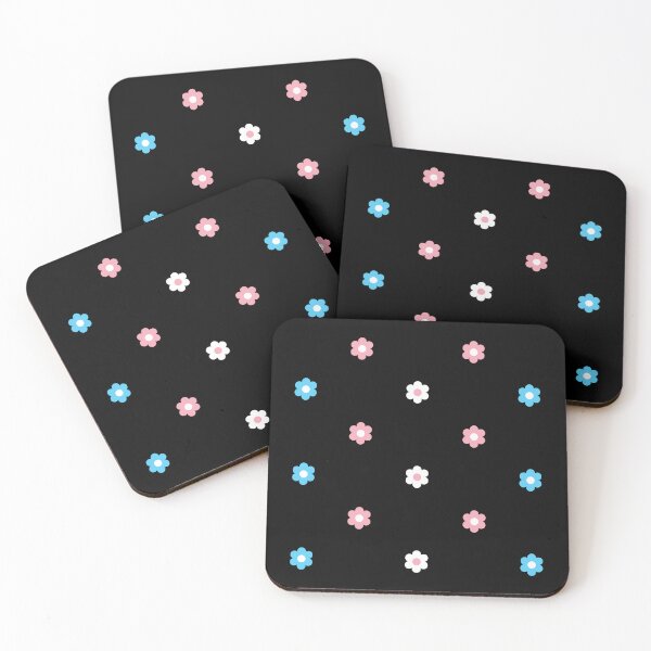 Item preview, Mini Flowers Trans Flag Colors Pack designed and sold by violet-hope.