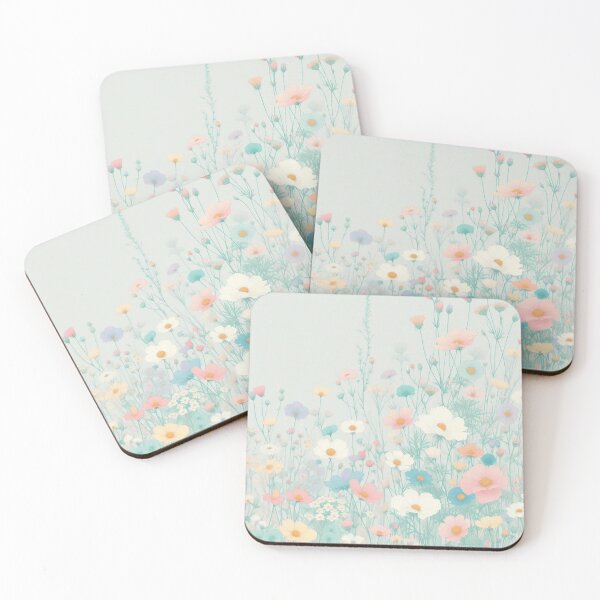 Item preview, Dreamy pastel colour cosmos garden designed and sold by Bentenya.