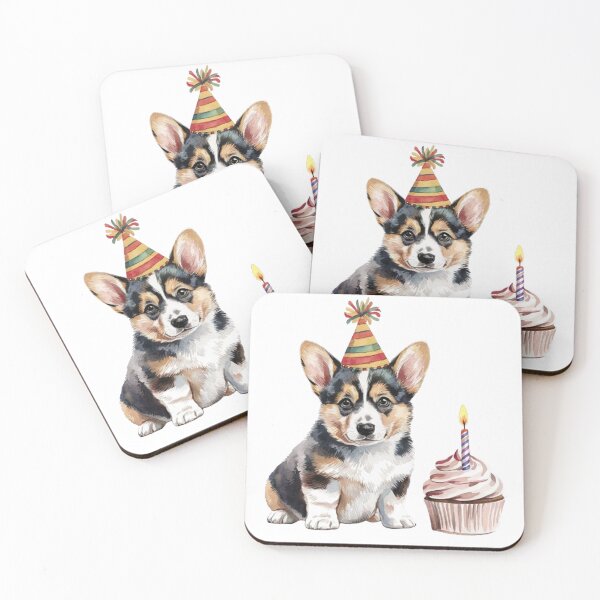 Item preview, Adorable Black and Tan Corgi Birthday designed and sold by SellingWSarah17.