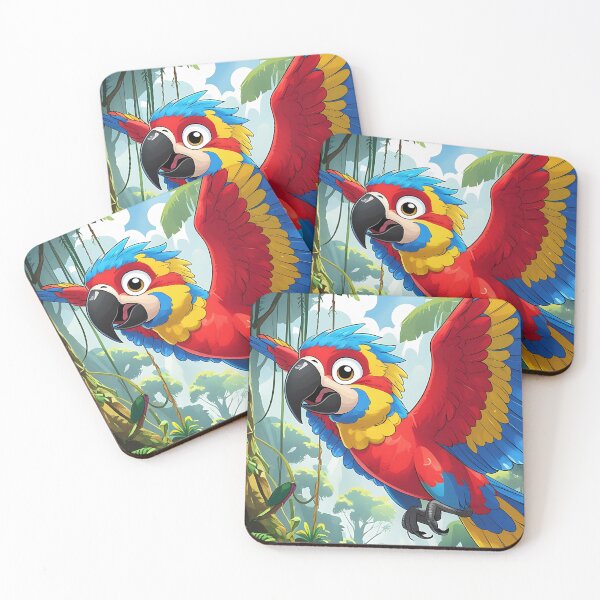 Item preview, Arara cartoon designed and sold by LostPlanetStore.