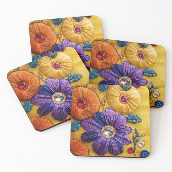 Item preview, Vibrant Floral Embroidery  designed and sold by Molly's Gone Mad .