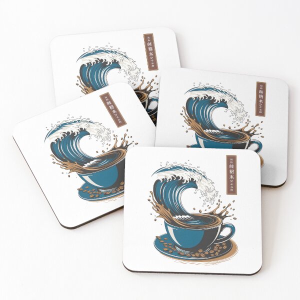 Item preview, The Great Wave Of Coffee designed and sold by Wirtuozo.