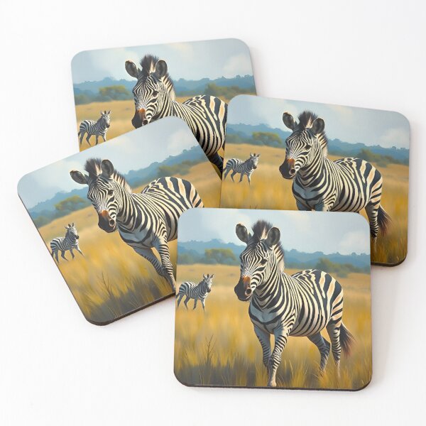 Item preview, Plains Zebra Oil Painting Style Safari Wildlife Conservation designed and sold by kakarikihill.