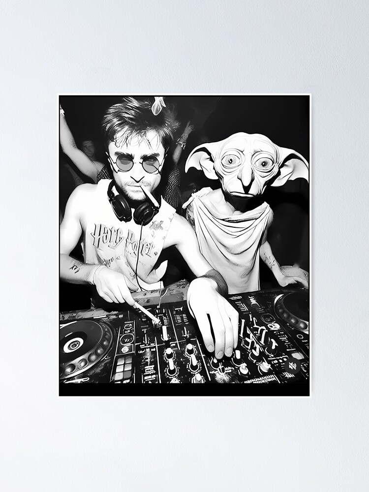 Thumbnail 1 of 3, Poster, D.o.b.b.y And Dj Harry P.o.t.t.e.r Meme designed and sold by Vermilune.