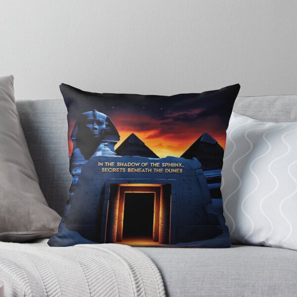 Item preview, Mysterious Sphinx & Hidden Tomb – Fiery Egyptian Sunset designed and sold by bannzy.