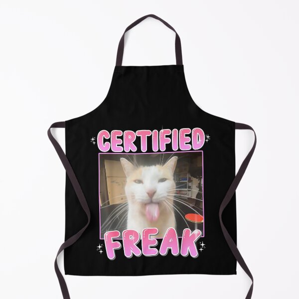Item preview, Certified Freak Eat Cement Funny Cat Meme Sarcastic Goofy Cats designed and sold by Damcoc.