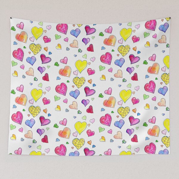 Item preview, Sweetheart Watercolor Heart Pattern designed and sold by Sunny Creations.