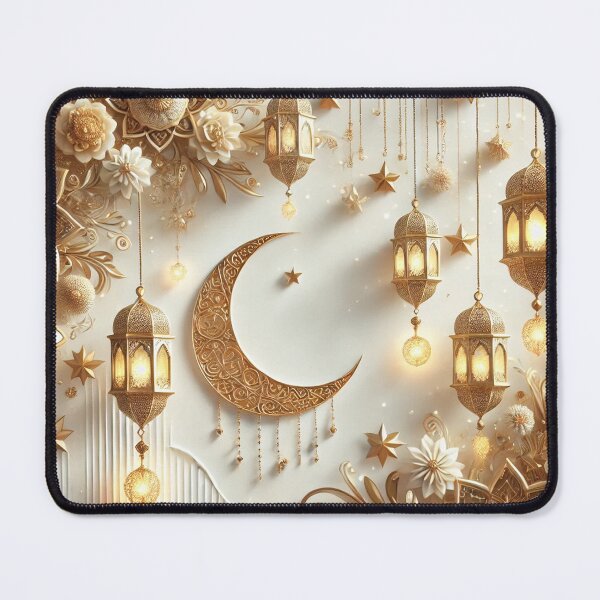 Item preview, Ramadan theme art white and gold designed and sold by AL-WADI.