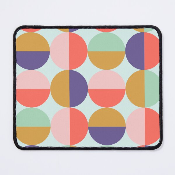 Item preview, Half and Half Bold Retro Colored Circles Minimalist designed and sold by Cheeky Lounge.