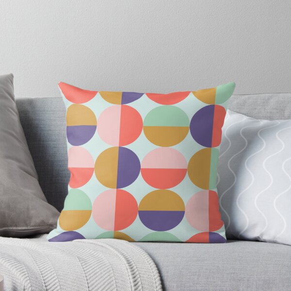 Item preview, Half and Half Bold Retro Colored Circles Minimalist designed and sold by Cheeky Lounge.
