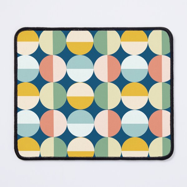 Item preview, Retro Colored Circles Modern Shape Art designed and sold by Cheeky Lounge.