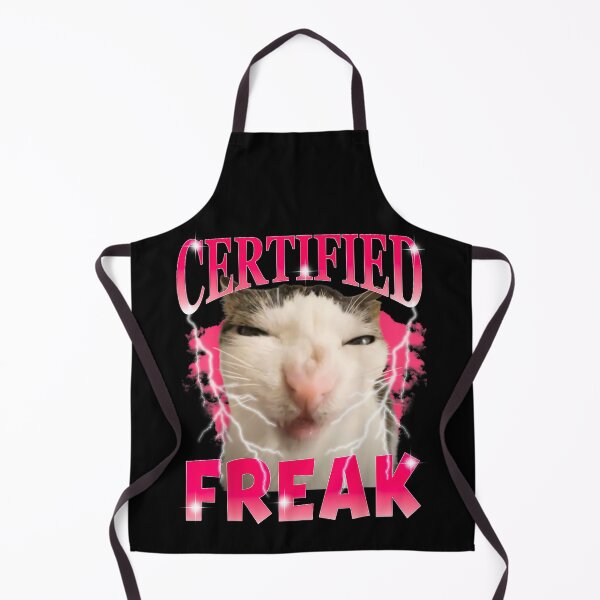Item preview, Certified Freak Squinting Cat Eat Cement Cursed Cat Funny Cat Meme designed and sold by Damcoc.