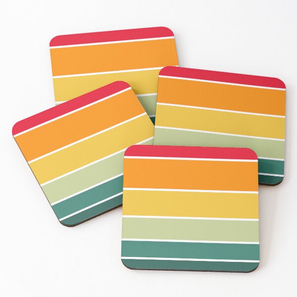 Item preview, Retro Rainbow Colorful Modern Art  designed and sold by Cheeky Lounge.