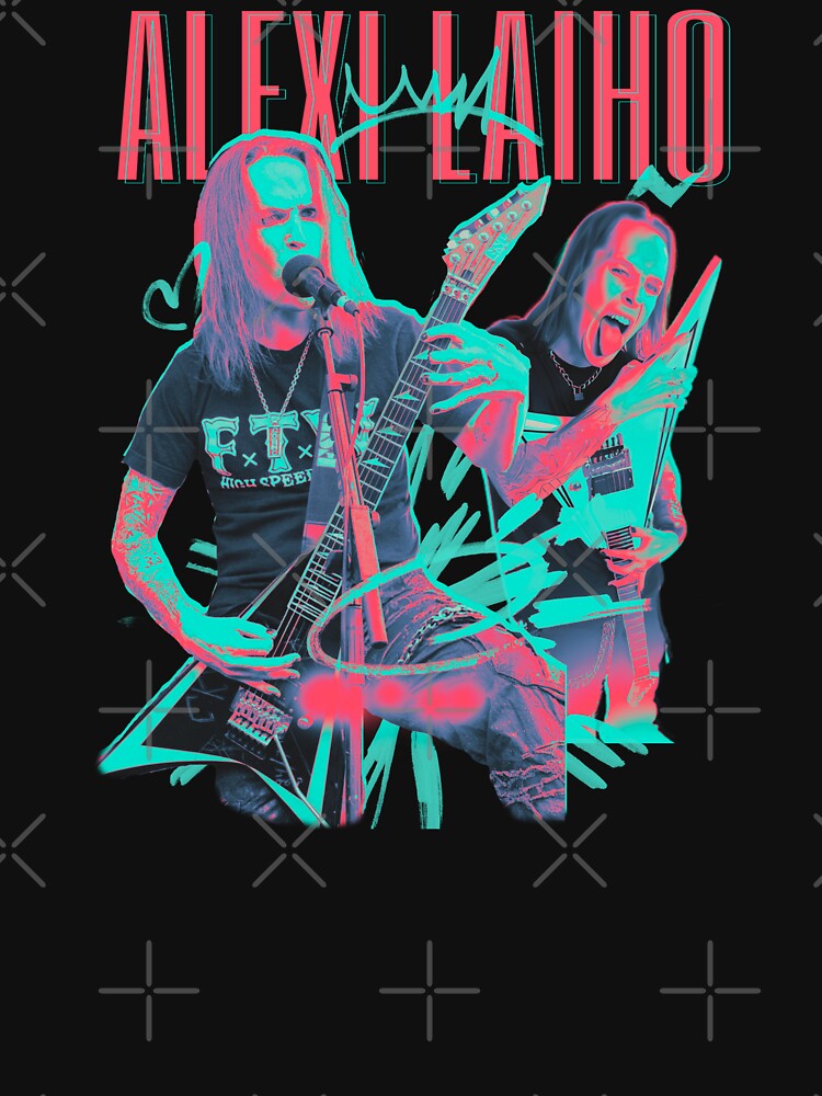 Thumbnail 7 of 7, Essential T-Shirt, Alexi Laiho Guitarist designed and sold by ipan.