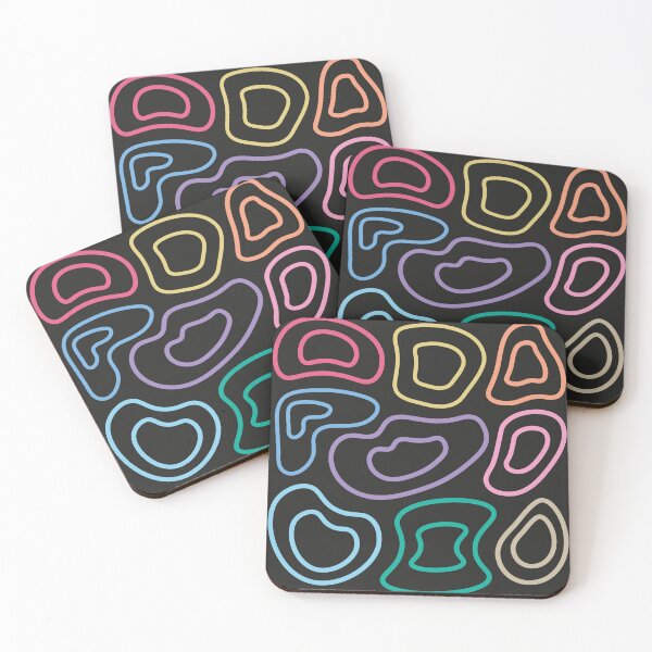Item preview, Colorful blobs lines designed and sold by Nayzzy.