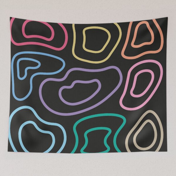 Item preview, Colorful blobs lines designed and sold by Nayzzy.