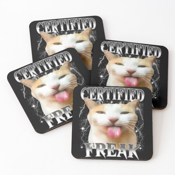 Item preview, CERTIFIED FREAK - Funny Cat Meme - Weird and Quirky Kitty Funny Cat designed and sold by Damcoc.