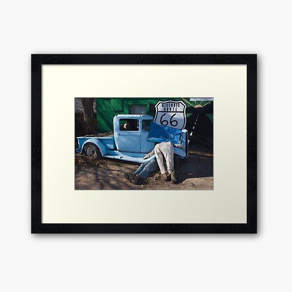 Gettin My Kicks on Route 66 Framed Art Print