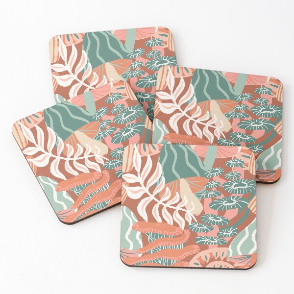 Item preview, Forest Floor Mushrooms and Ferns Pattern - 1970's Lakehouse designed and sold by Valerie Englehart.
