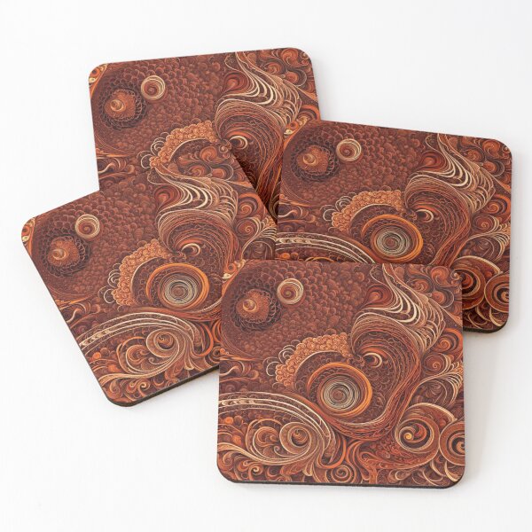 Item preview, Red and Orange Swirling Flow Abstract designed and sold by Harmonic_Layers.