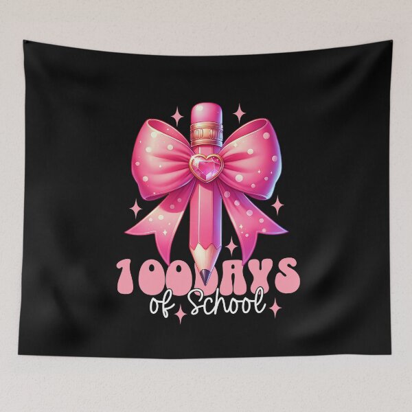 Item preview, Coquette 100 Days of School Cute Pink Bow  designed and sold by InspireHubWear.