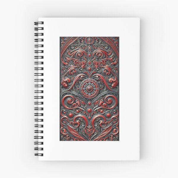 Artikelvorschau, Gothic Baroque Ornamental Design – Red & Black Filigree Aesthetic entworfen und verkauft von LDArtWork.