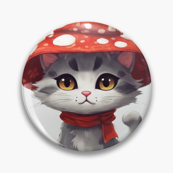 Item preview, Red Capped Hat Kitty  designed and sold by wonderinpixels.