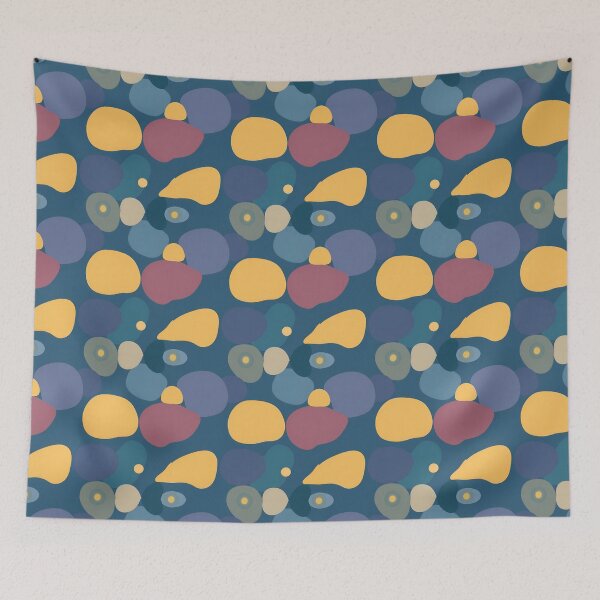 Item preview, Organic Minimalistic Multicolored Blob Pattern Collage  designed and sold by TrippyChique.