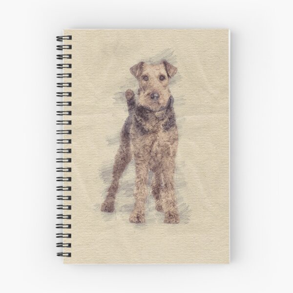 Item preview, Airedale Terrier sketch designed and sold by k9printart.