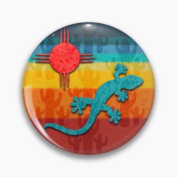 Item preview, Turquoise Gekko on Southwest Motif and Colors designed and sold by Wayne Young Arts.