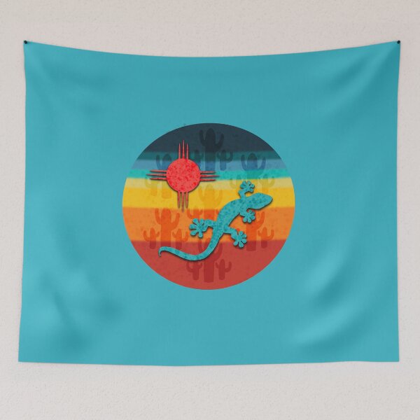 Item preview, Turquoise Gekko on Southwest Motif and Colors designed and sold by Wayne Young Arts.