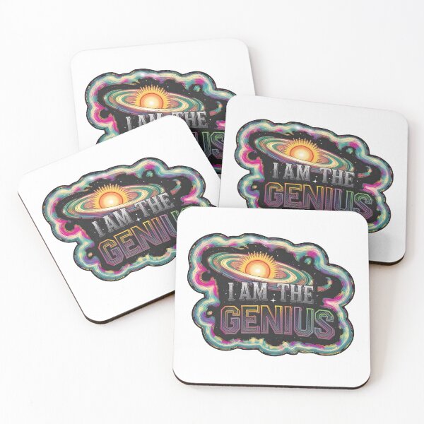 Item preview,  I Am the Genius – Cosmic Psychedelic Typography Design. designed and sold by SalahuTheBoss.