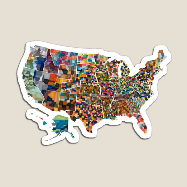 Item preview, U.S. Counties designed and sold by ChaosAndLace.