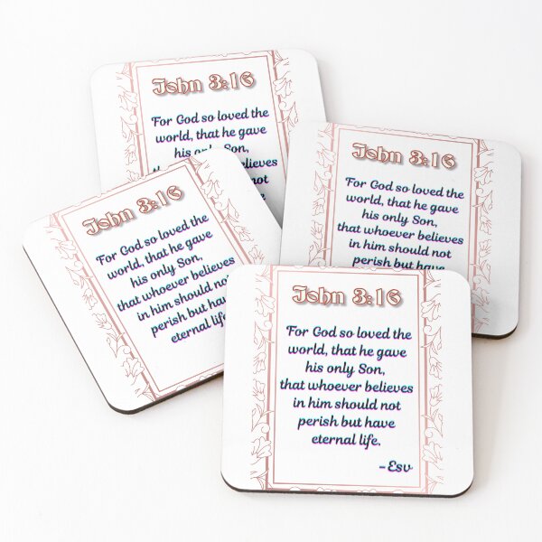 Item preview, John 3:16 Transparent Background designed and sold by MidnightBloomer.