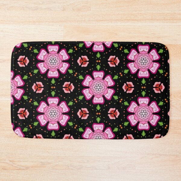 Item preview, Pink flower black background designed and sold by Bulantanyong.