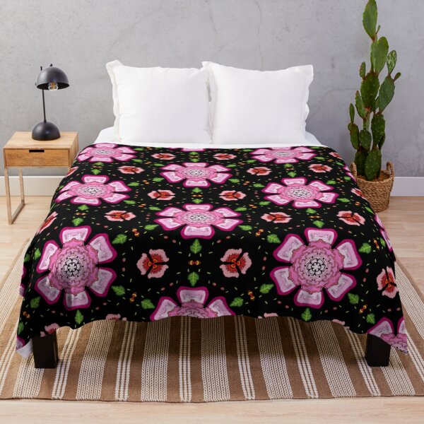 Item preview, Pink flower black background designed and sold by Bulantanyong.