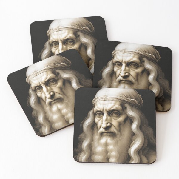 Artikelvorschau, Leonardo Da Vinci Porträt entworfen und verkauft von TheDarkWardrobe.