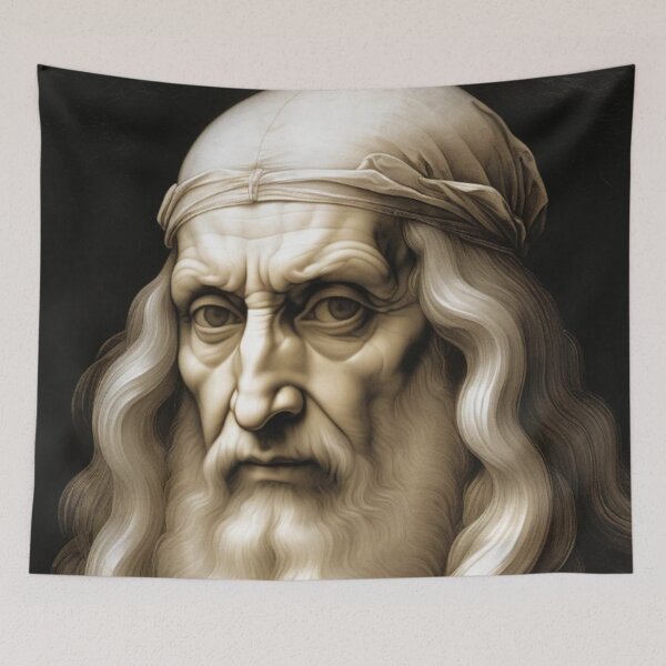 Item preview, Leonardo Da Vinci Portrait designed and sold by TheDarkWardrobe.