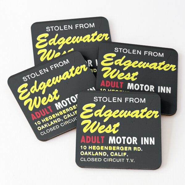 Item preview, Oakland California Edgewater West Adult Motor Inn Matchbook Remix 1 designed and sold by ScientiaAcLabor.