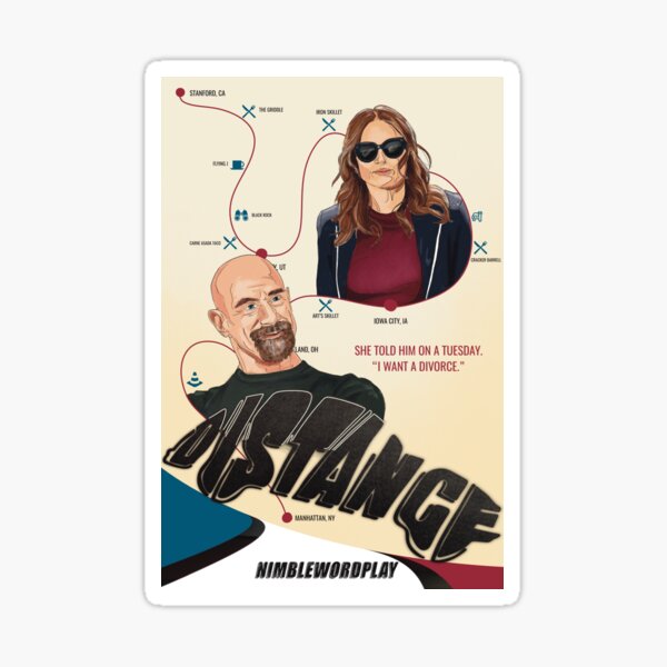 Item preview, Distance Fanfic Cover Sticker designed and sold by noliviadesigns.
