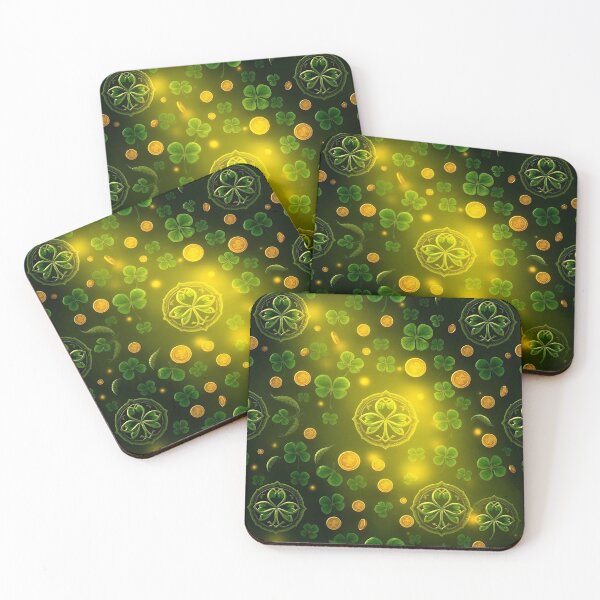 Item preview, Irish shamrock pattern  designed and sold by FestivityFinds.