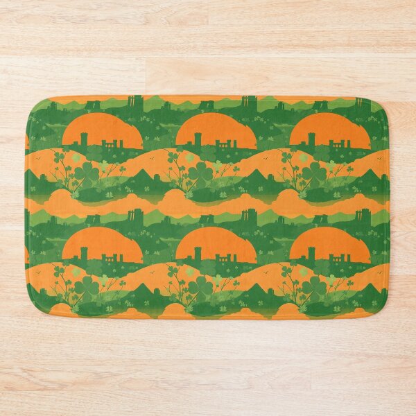 Item preview, Irish Shamrock Landscapes Silhouettes at Sunset designed and sold by FestivityFinds.