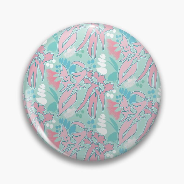 Item preview, Gumnuts Eucalyptus Australian green blue pink designed and sold by blueidesign.
