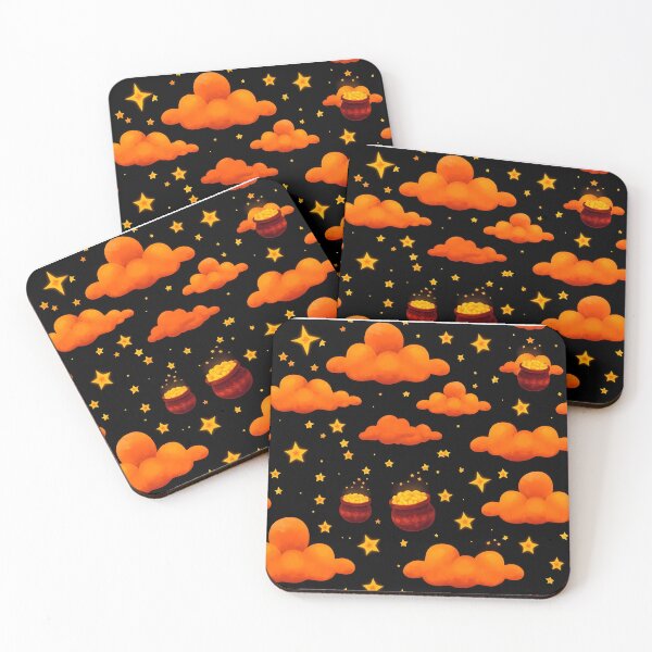 Item preview, Pot of gold, clouds and sparkling stars designed and sold by FestivityFinds.
