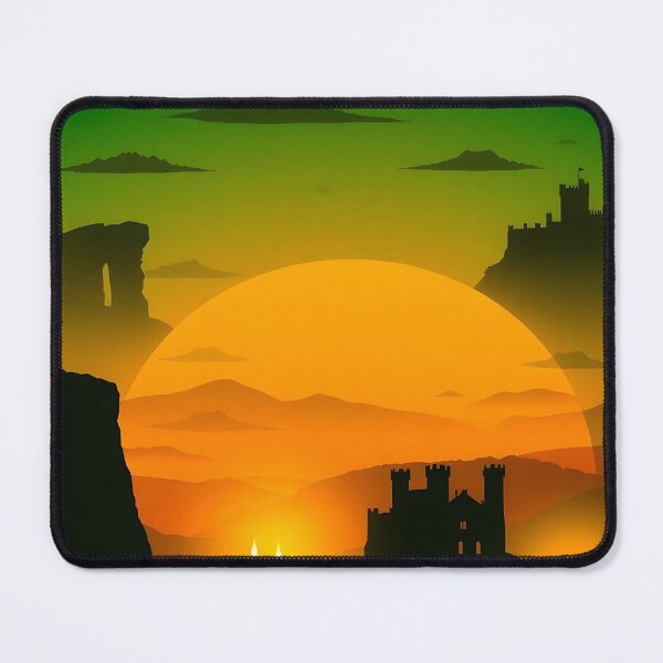 Item preview, Irish Shamrock Landscapes Silhouettes at Sunset designed and sold by FestivityFinds.