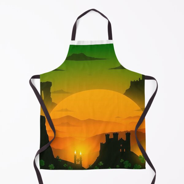 Item preview, Irish Shamrock Landscapes Silhouettes at Sunset designed and sold by FestivityFinds.