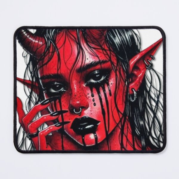 Item preview, Crying Red Devil Girl designed and sold by SublimeFairy.