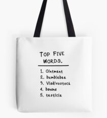 Mary and Max "Top Five Words." Tasche