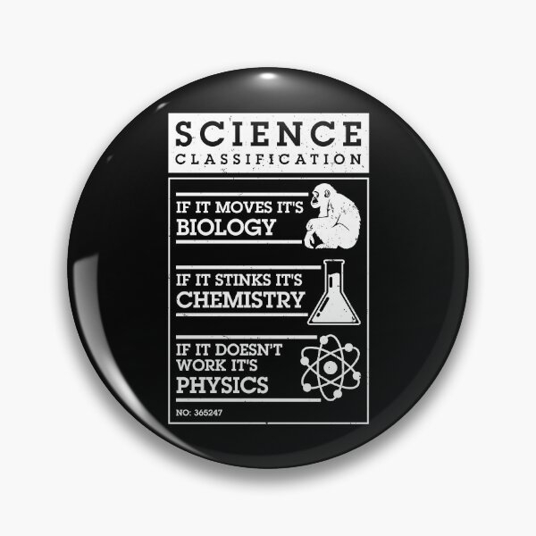 Aperçu de l'œuvre Tableau de classification scientifique amusant Biologie Chimie Physique créée et vendue par GrandeDuc.